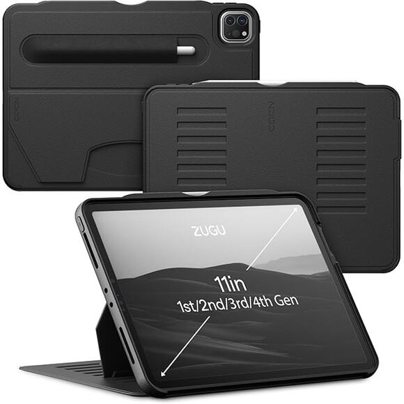 ZUGU CASE iPad Pro 11" 1st-4th Gen 2018-22 Stealth Magnetic Stand Wireless New - Picture 1 of 8